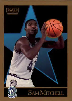 Sam Mitchell Rookie Basketball Card 1990-91 SkyBox #171 Minnesota Timberwolves NM-MT