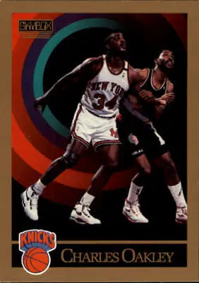 Charles Oakley 1990-91 SkyBox basketball card from New York Knicks in NM-MT condition