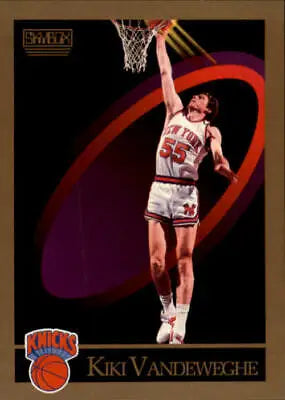 Kiki Vandeweghe 1990-91 Knicks Basketball Card in NM-MT condition from SkyBox