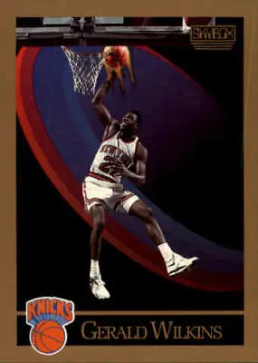 Gerald Wilkins Knicks basketball card from 1990-91 SkyBox #197 NM-MT condition