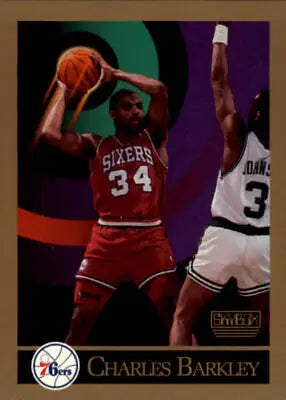 Charles Barkley Philadelphia 76ers basketball card 1990-91 SkyBox #211 NM-MT condition