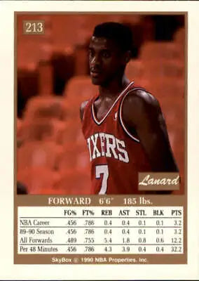 1990-91 SkyBox Lanard Copeland SP Philadelphia 76ers Basketball Card NM-MT