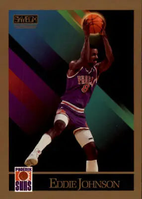 Eddie Johnson Phoenix Suns basketball card from the 1990-91 SkyBox collection