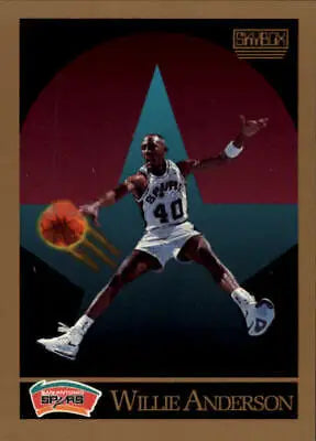 Willie Anderson 1990-91 SkyBox card featuring San Antonio Spurs basketball player