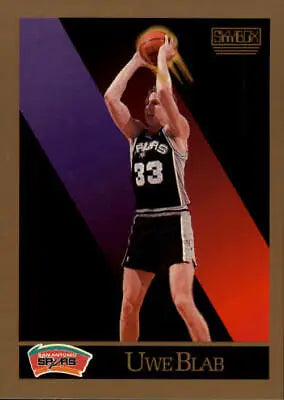 Uwe Blab 1990-91 SkyBox #253 San Antonio Spurs Basketball Card NBA NM-MT