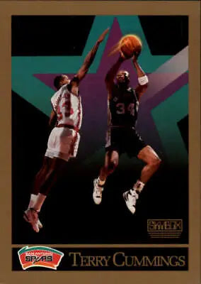 Terry Cummings 1990-91 SkyBox #255 San Antonio Spurs Basketball Card NM-MT