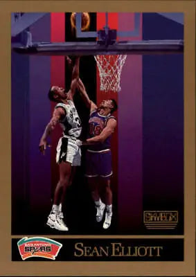 1990-91 SkyBox #256 Sean Elliott Rookie Card for San Antonio Spurs collectors