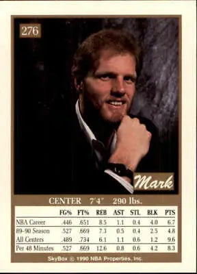 Mark Eaton Utah Jazz Basketball Card 1990-91 SkyBox #276 NM-MT Condition