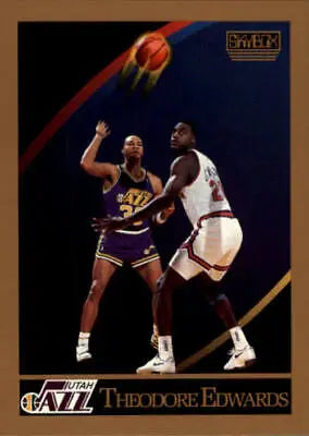 Vintage 1990-91 SkyBox #277 Blue Edwards Rookie Utah Jazz Basketball Card in NM-MT condition