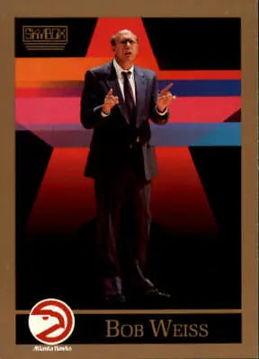 Bob Weiss Coach in dark suit gesturing, featured on Atlanta Hawks basketball card