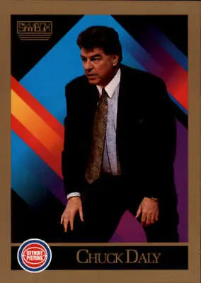 Chuck Daly 1990-91 SkyBox #308 Coach Basketball Card for Detroit Pistons NM-MT