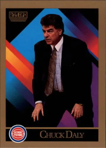 1990-91 SkyBox #308 Chuck Daly basketball card with original gloss from Simply Sandoval