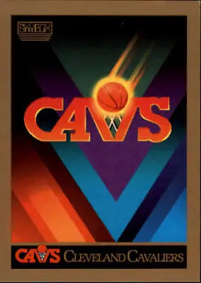 Vintage Cleveland Cavaliers team logo with CAVS text and basketball design