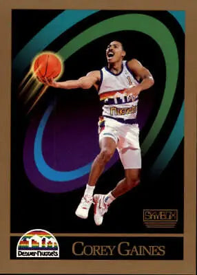 Corey Gaines Denver Nuggets basketball card from 1990-91 SkyBox #379 in NM-MT condition