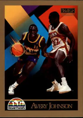 Avery Johnson rookie 1990-91 SkyBox #380 basketball card from the Denver Nuggets