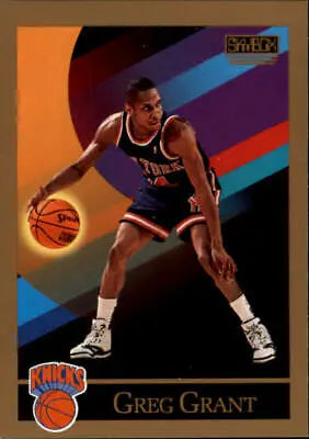 1990-91 SkyBox #400 Greg Grant Knicks basketball card for NBA collectors