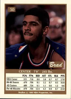 Brad Daugherty 1990-91 SkyBox #50 Cleveland Cavaliers Basketball Card NM-MT