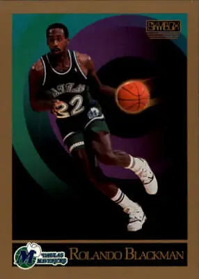 Basketball trading card of Rolando Blackman with Dallas Mavericks in 1990-91 SkyBox