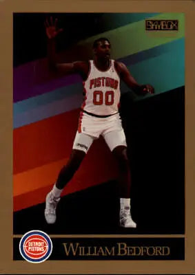 William Bedford 1990-91 SkyBox basketball card NM-MT for Detroit Pistons fans