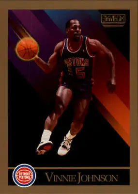 Vinnie Johnson 1990-91 SkyBox #89 Detroit Pistons Basketball Card in NM-MT condition