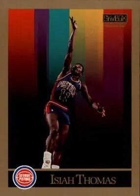 Isiah Thomas Detroit Pistons basketball card from 1990-91 SkyBox #93 in NM-MT condition