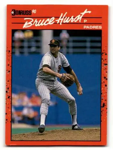 1990 Donruss #183 Bruce Hurst San Diego Padres baseball card with original gloss