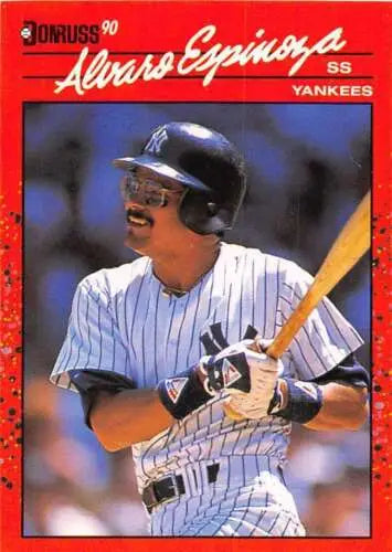 1990 Donruss #245 Alvaro Espinoza baseball card with original gloss from Yankees collection