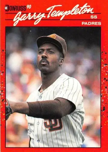 Garry Templeton baseball card 1990 Donruss #246 original gloss NM-MT Padres