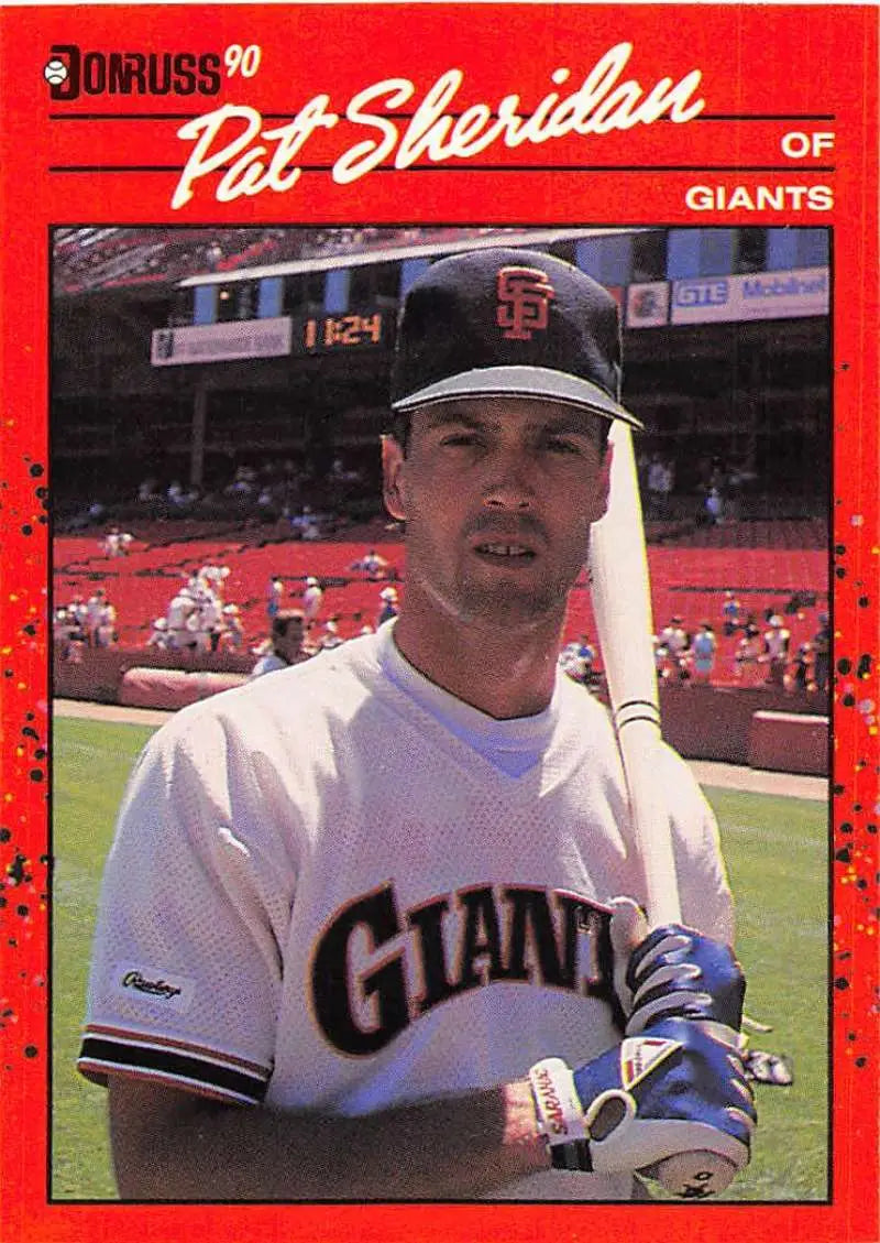 Red-bordered 1990 Donruss #367 Pat Sheridan San Francisco Giants Baseball Card