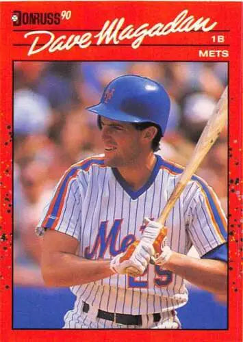 1990 Donruss #383 Dave Magadan NM-MT Mets baseball card with original gloss quality