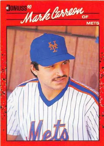 Original gloss 1990 Donruss #454 Mark Carreon NM-MT Mets baseball card for sale