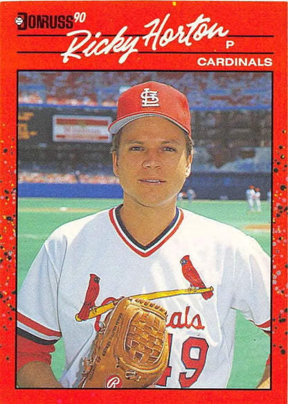 1990 Donruss #666 Ricky Horton St. Louis Cardinals Baseball Card for trading card collectors