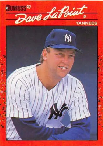 1990 Donruss #72 Dave LaPoint NM-MT Yankees baseball card with original gloss