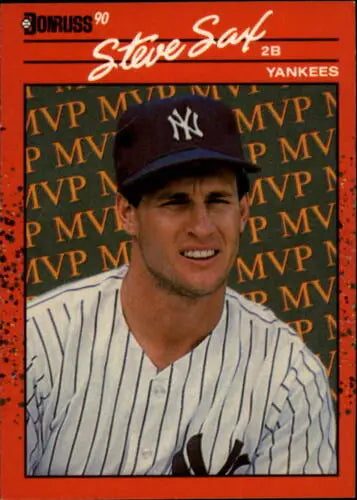 1990 Donruss Bonus MVPs BC-22 Steve Sax baseball card with original gloss Yankees