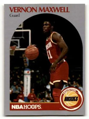 Vernon Maxwell Houston Rockets basketball card with original gloss features NM condition