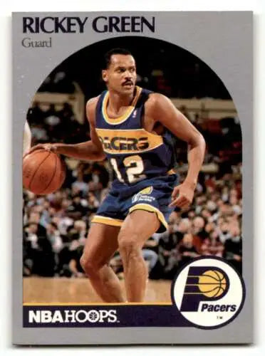 Rickey Green basketball card featuring original gloss from the Indiana Pacers