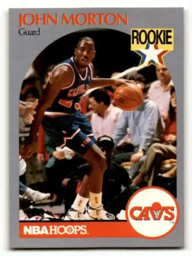 John Morton rookie basketball card featuring original gloss, Cleveland Cavaliers collectible