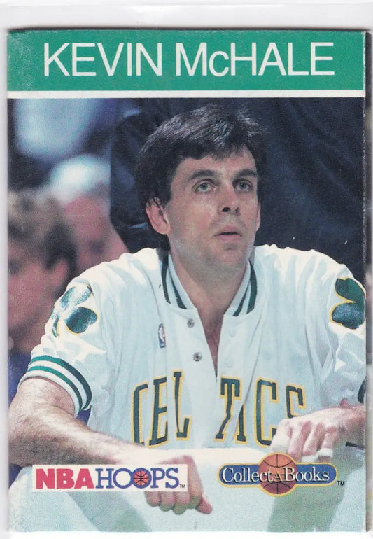 Basketball player in a Celtic jersey representing Kevin McHale Boston for NBA Hoops