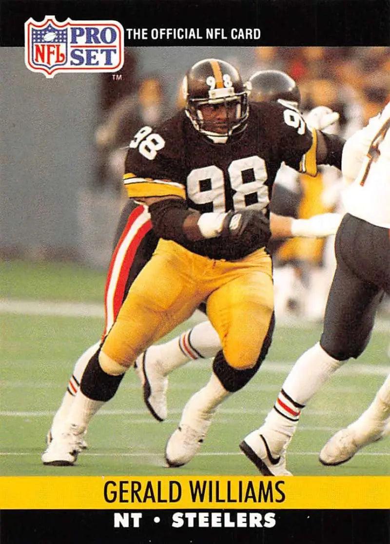 1990 Pro Set #625 Gerald Williams NM-MT RC Rookie Pittsburgh Steelers Football Card