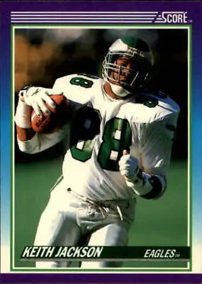 1990 Score #210 Keith Jackson Philadelphia Eagles NFL Football Card NM condition