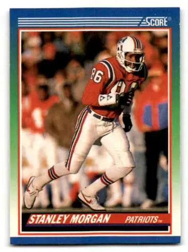 Original gloss 1990 Score #338 Stanley Morgan New England Patriots football card