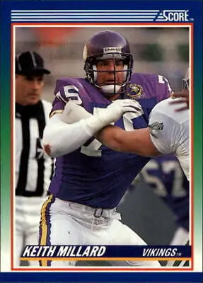 1990 Score #38 Keith Millard Minnesota Vikings NFL Football Card in Near Mint condition