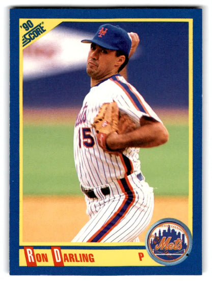 1990 Score #446 Ron Darling baseball card in original gloss - Mets collectible