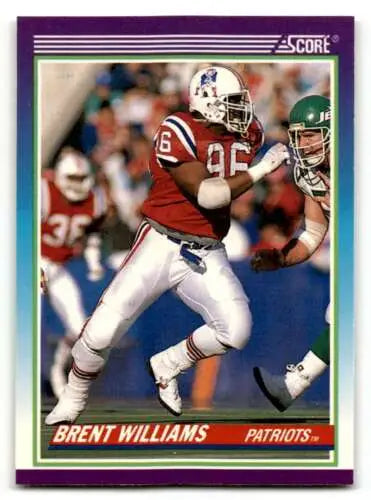 1990 Score #482 Brent Williams New England Patriots Football Card original gloss