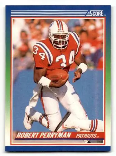 1990 Score #52 Robert Perryman New England Patriots Football Card original gloss