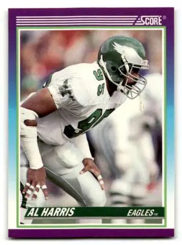 Al Harris Philadelphia Eagles football card with original gloss, 1990 Score #547