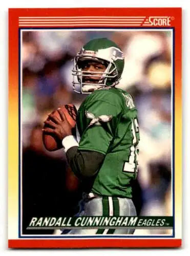 Original gloss 1990 Score #605 Randall Cunningham Philadelphia Eagles football card