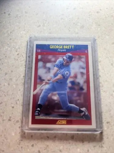 1990 Score Superstars trading card featuring George Brett HOF collectible