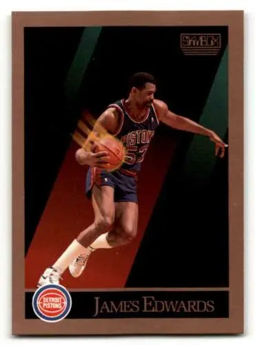 James Edwards Detroit Pistons basketball card 1990 SkyBox #85 original gloss collectible