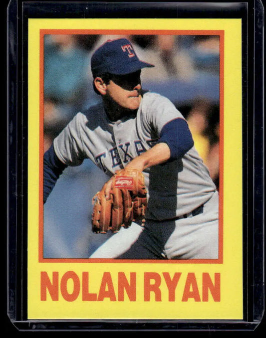 Nolan Ryan Texas Rangers pitcher gray uniform baseball card from Star Big League